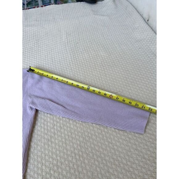 Ravella Valentina Cashmere Cardigan Lavender Lilac Womens Size XL Pearl Buttons - Picture 16 of 16